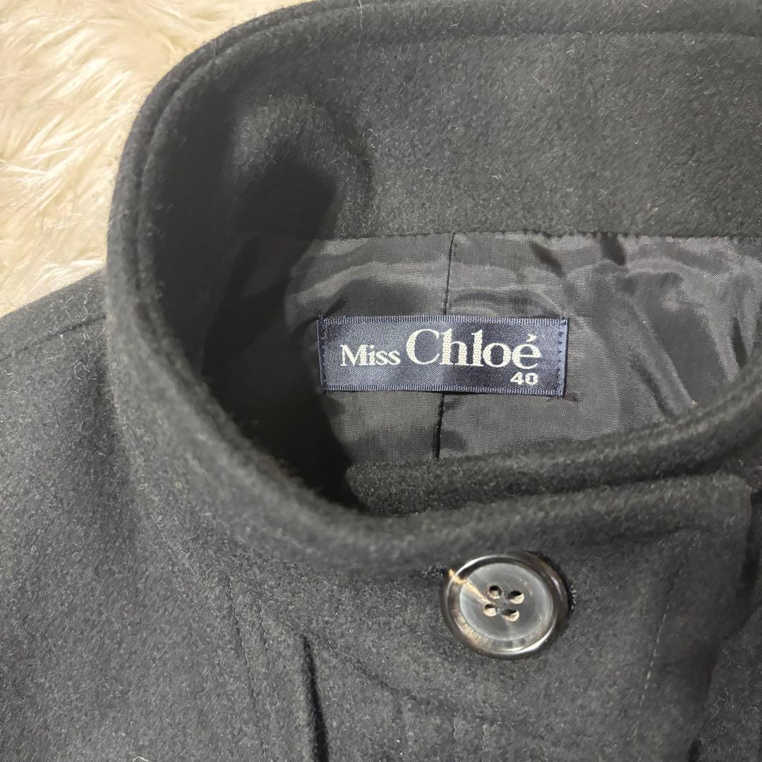 美品✨ミスクロエ ショートコート ジャケット ウール90% 黒 ブラック 40