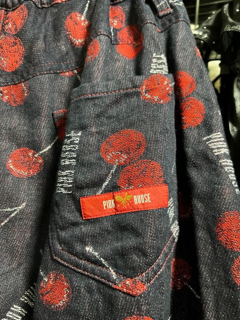 ピンクハウス　さくらんぼ　デニム　ジャケット　スカート　チェリー柄