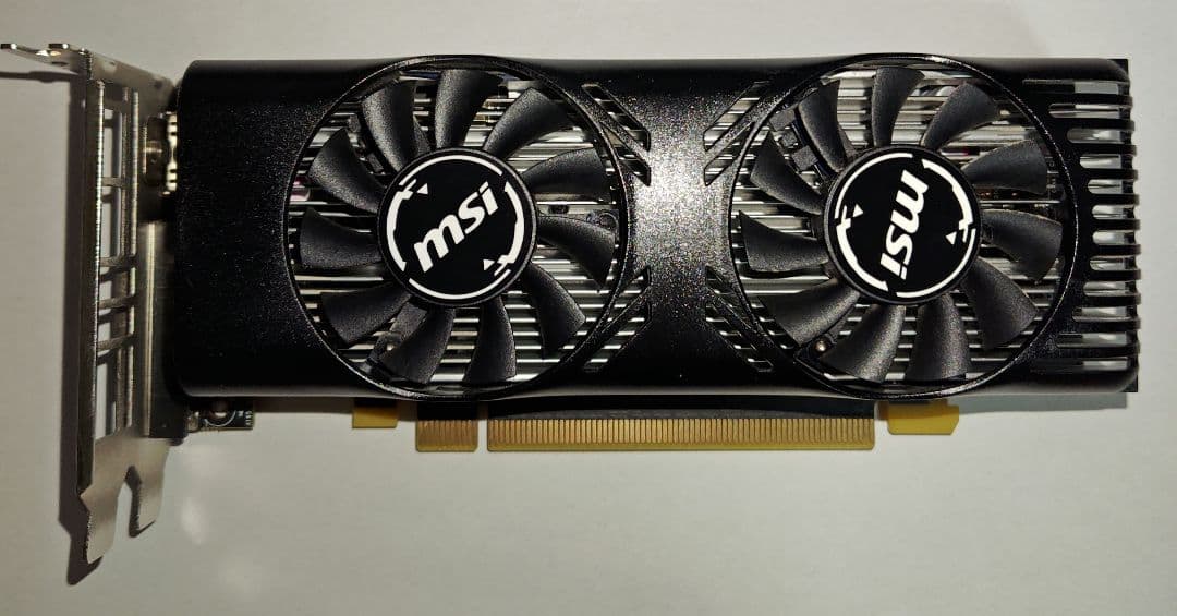 MSI GeForce GTX 1650 4GT LP 4GB グラボ
