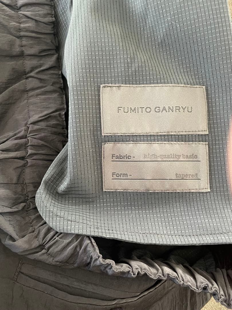 FUMITO GANRYU 黒　サルエルパンツ