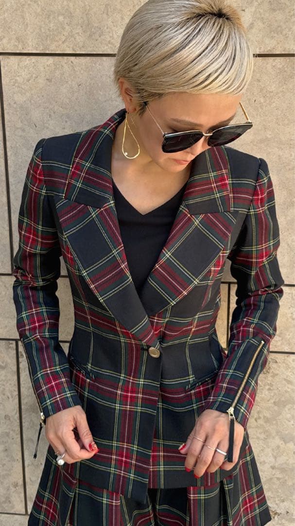 11/22までお値下♡新品未使用タグ付き♡JENNEジェンヌ チェックジャケット