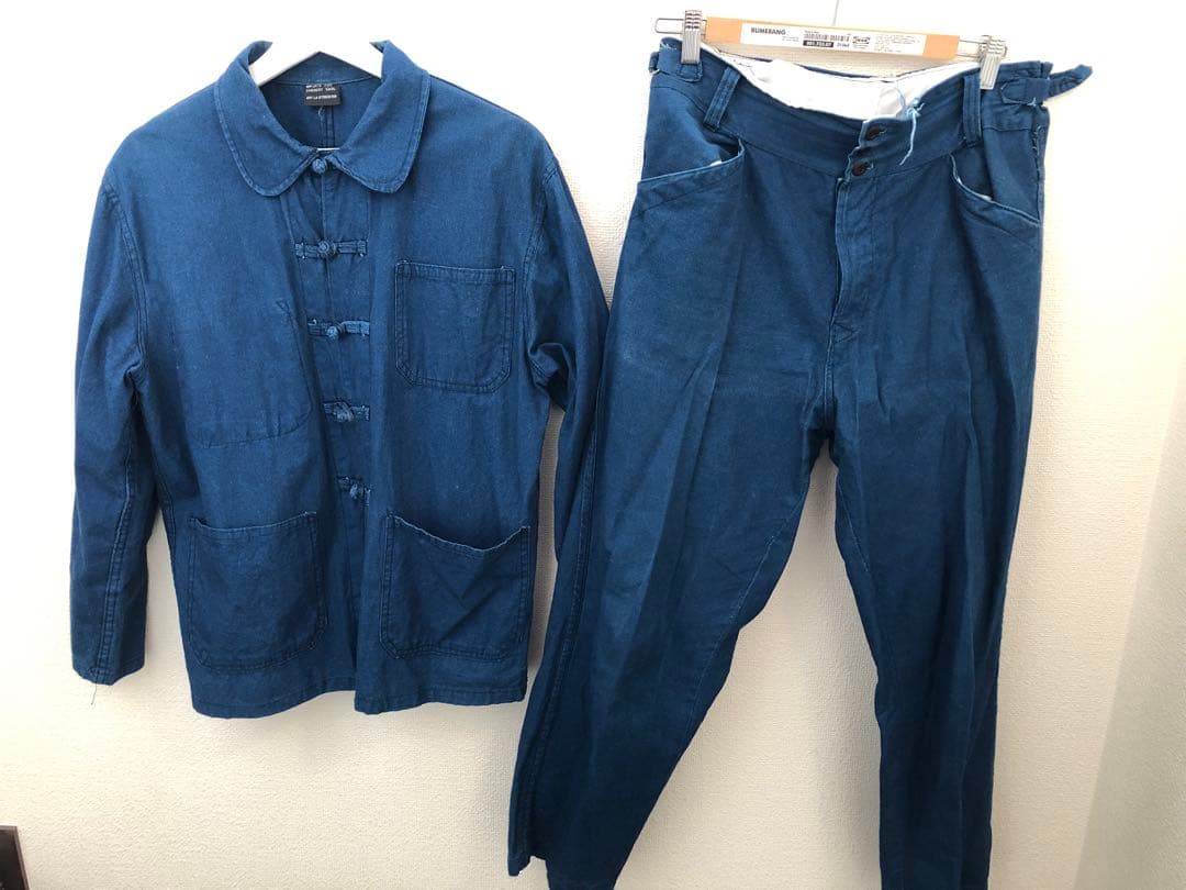 インディゴ　フレンチチャイナセットアップ　vintageビンテージm47