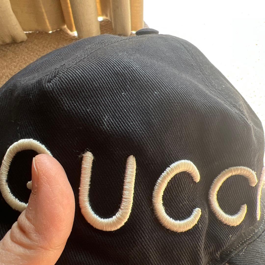 GUCCI ブラックベースボールキャップ【2月8まで値下げ】