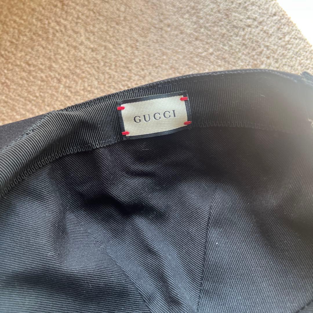 GUCCI ブラックベースボールキャップ【2月8まで値下げ】