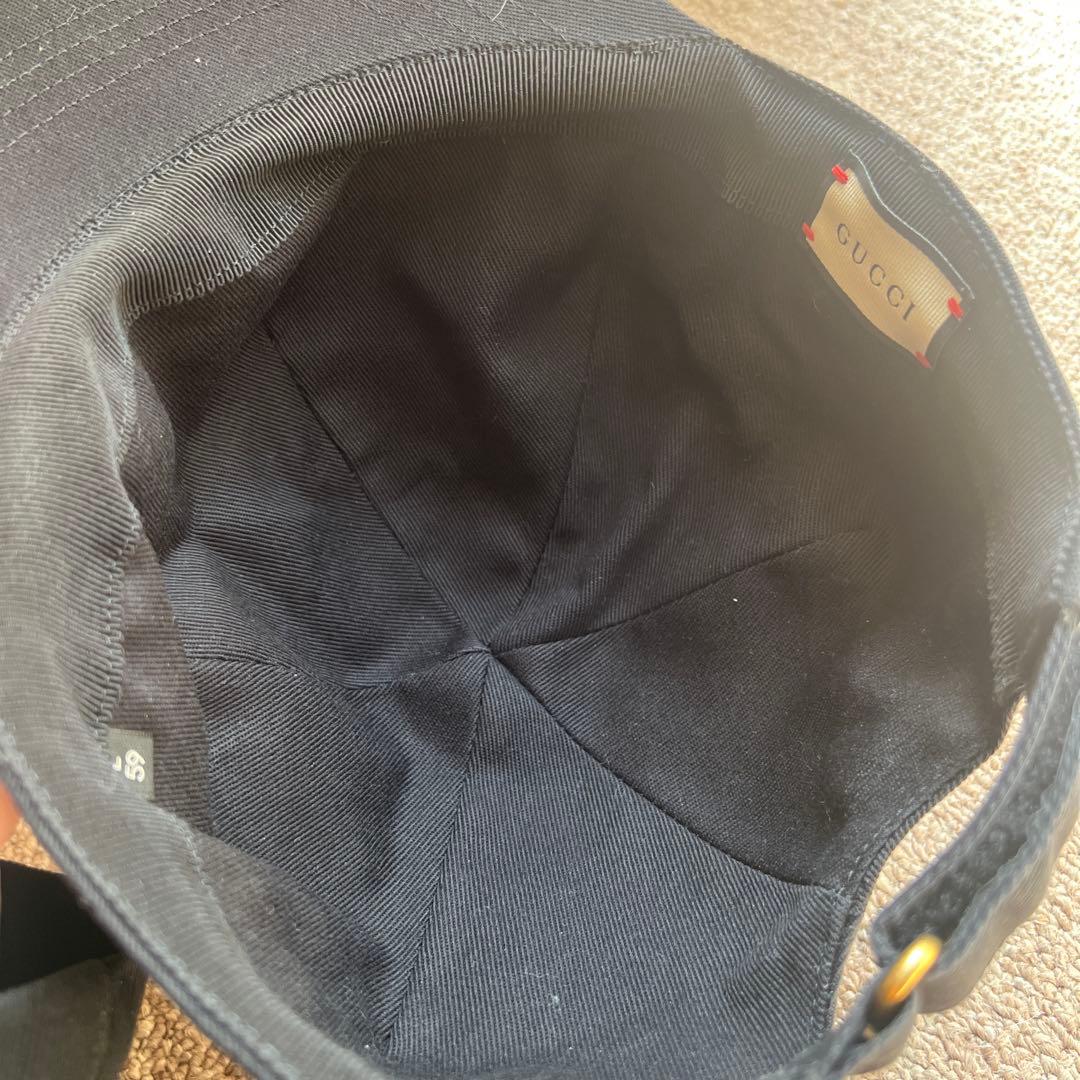 GUCCI ブラックベースボールキャップ【2月8まで値下げ】