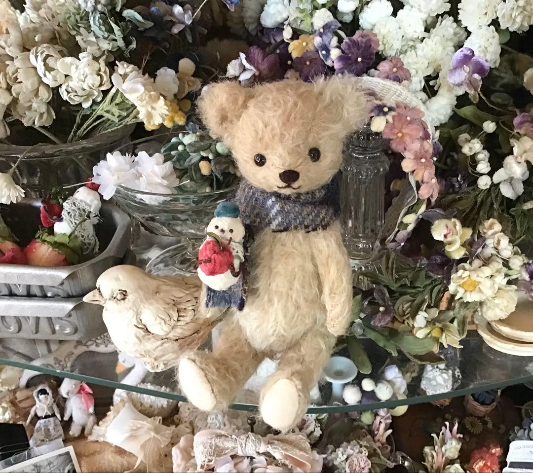 モヘアのテディベア　teddybear ちびくまcocolilou