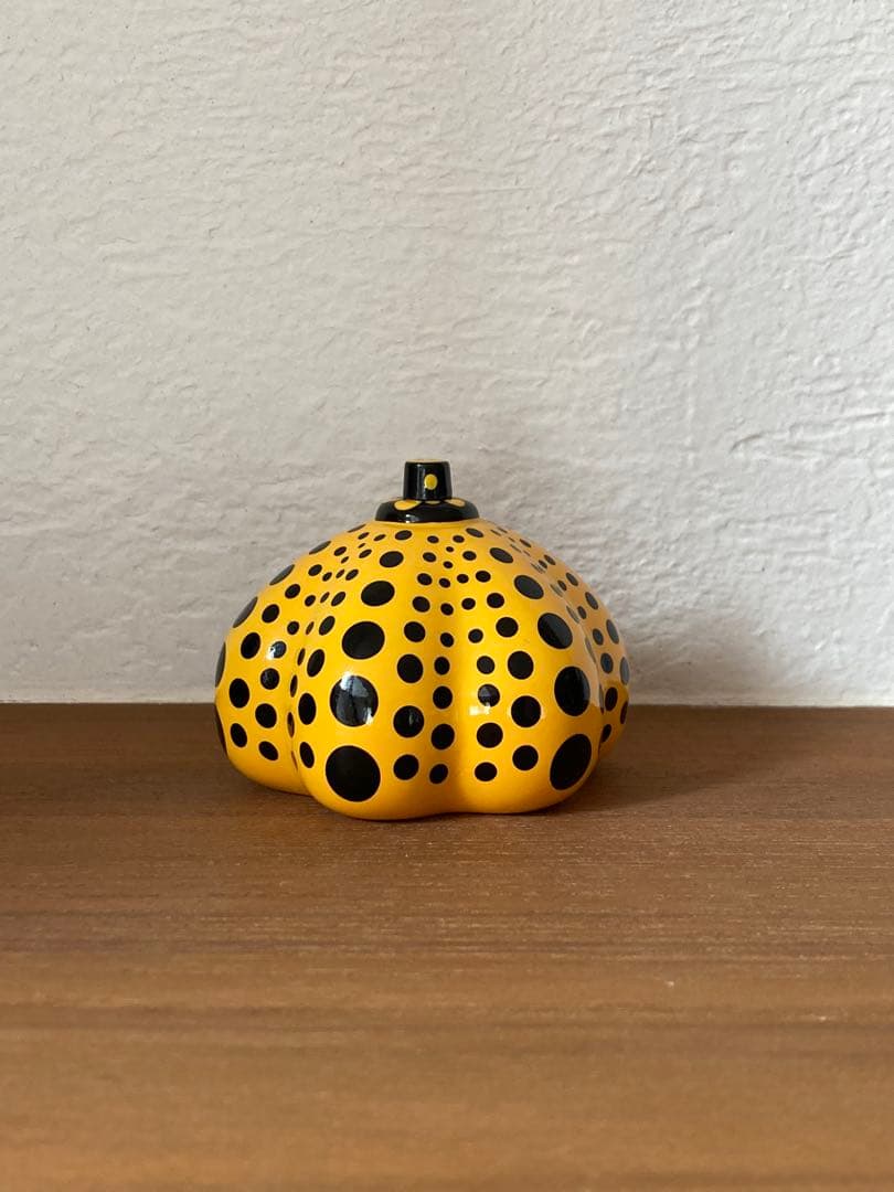 【美品】草間彌生 『yellow pumpkin』ぺーパーウェイト オブジェ