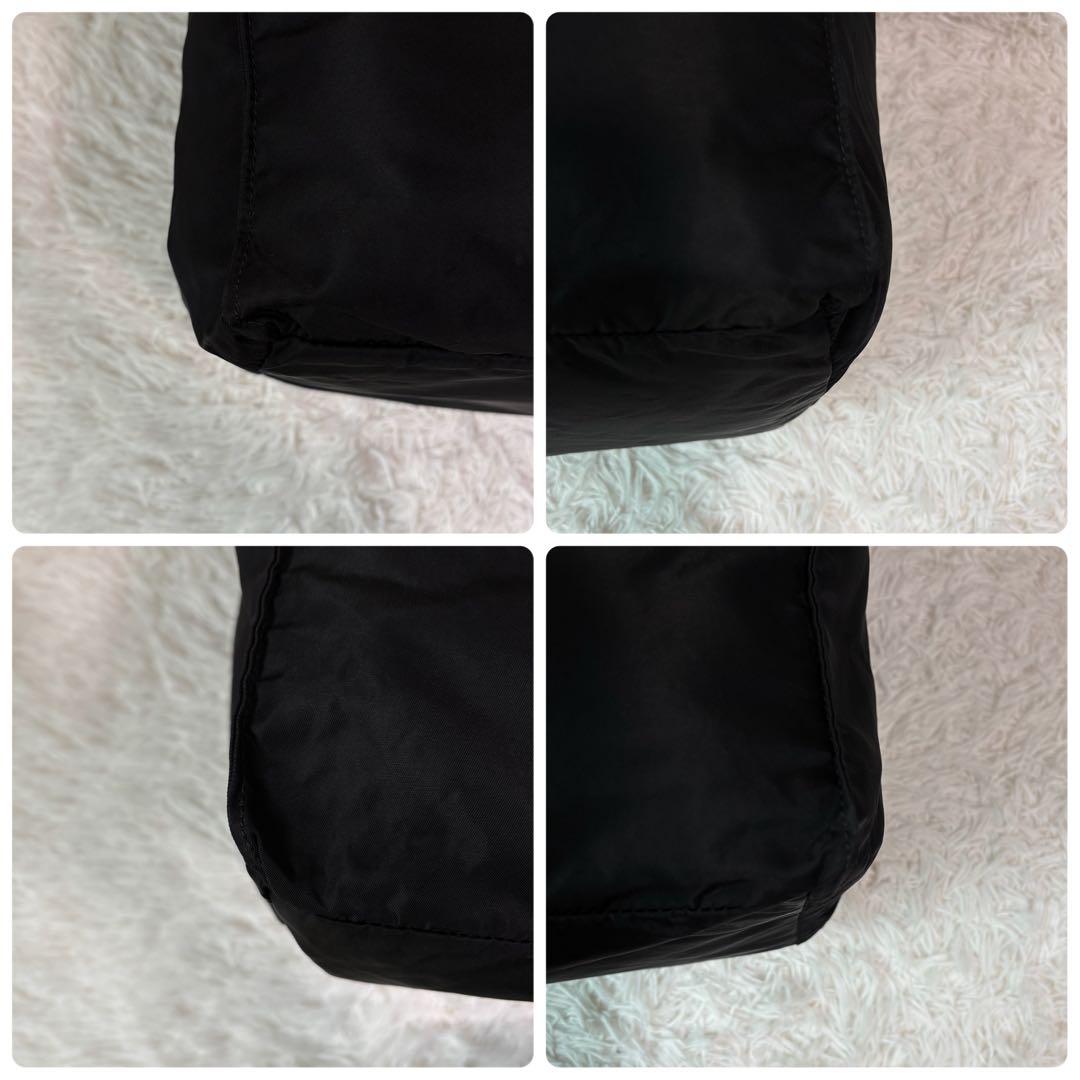 極美品✨フェリージ ボストンバッグ 2way 大容量 レザー×ナイロン P3 黒