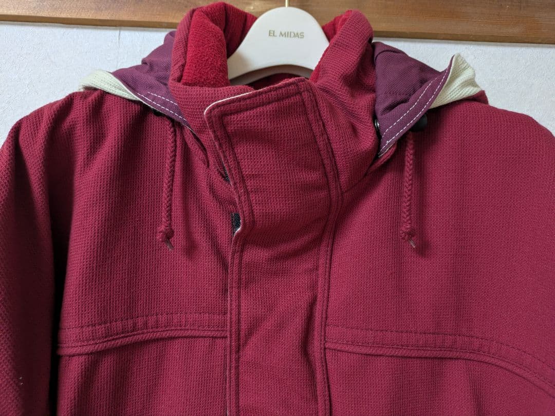 エレッセellesseスキーウェア＋手袋 オフホワイト×赤色 S～SSサイズ