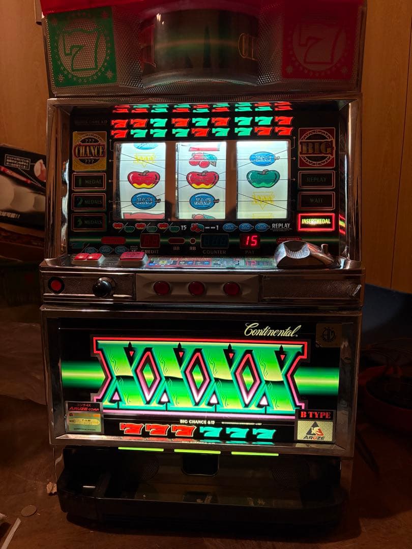 【通電確認済み】パチスロ実機 コンチネンタル4X レトロスロット 10円玉専用機