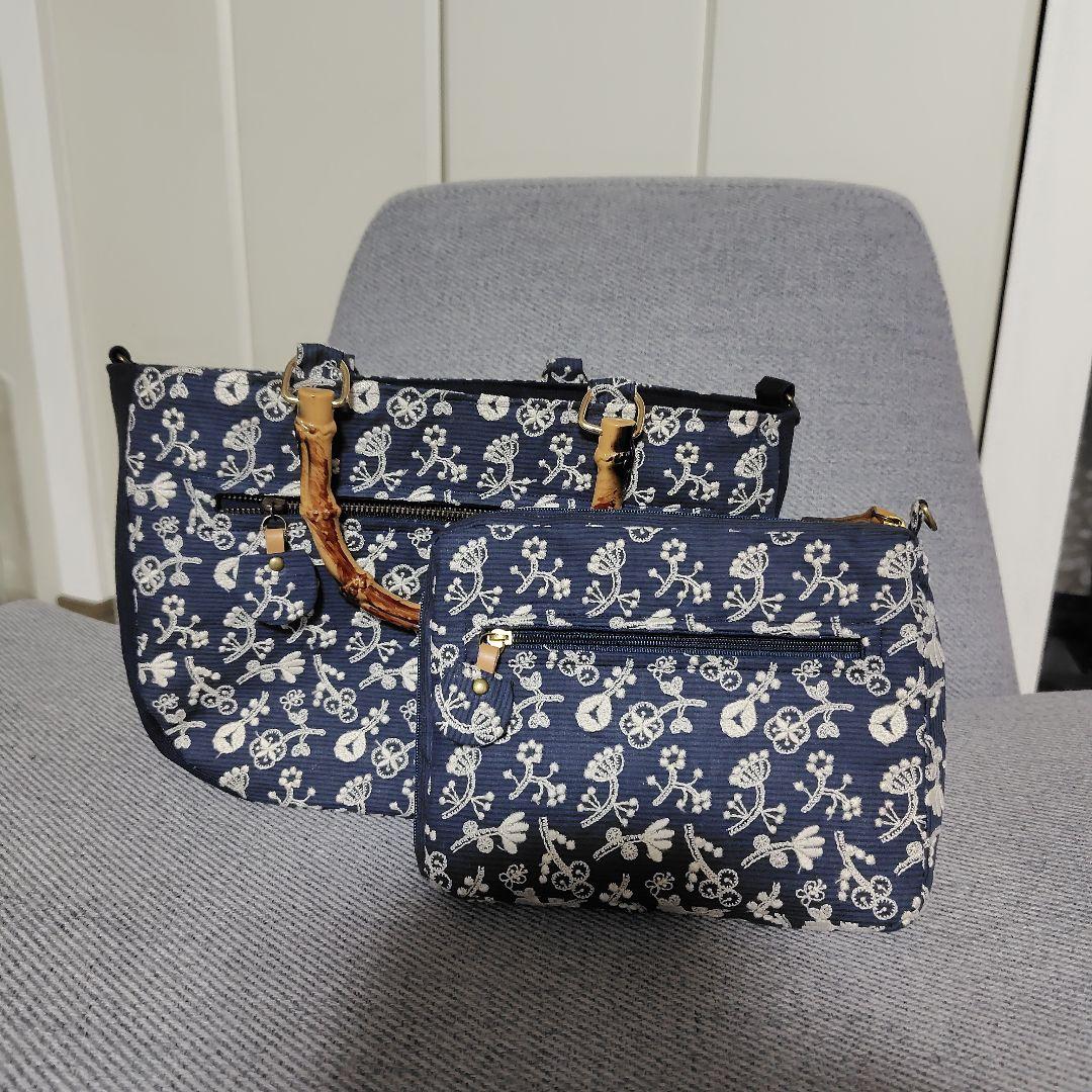 ミナペルホネンころんバック＋カード通帳が入るポーチ