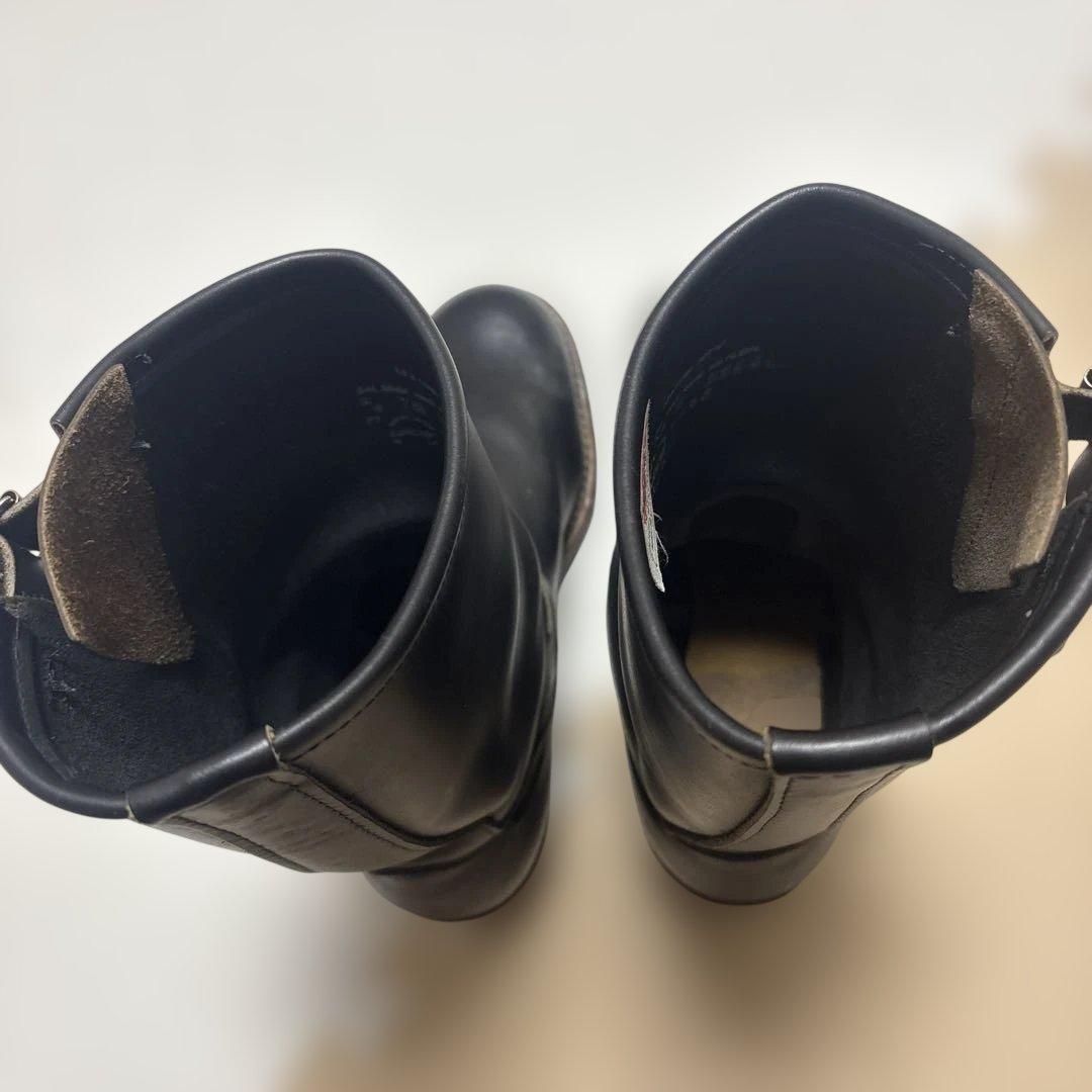 h*e様 美品　レッドウイング　RED WING ブラック エンジニアブーツ バ