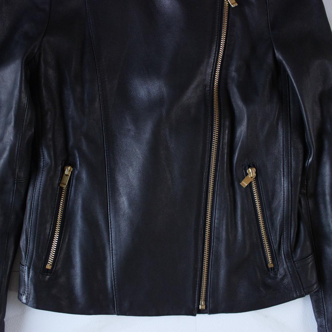 NOBLE ソフトラムレザージャケット Sサイズ ブラック シングルライダース