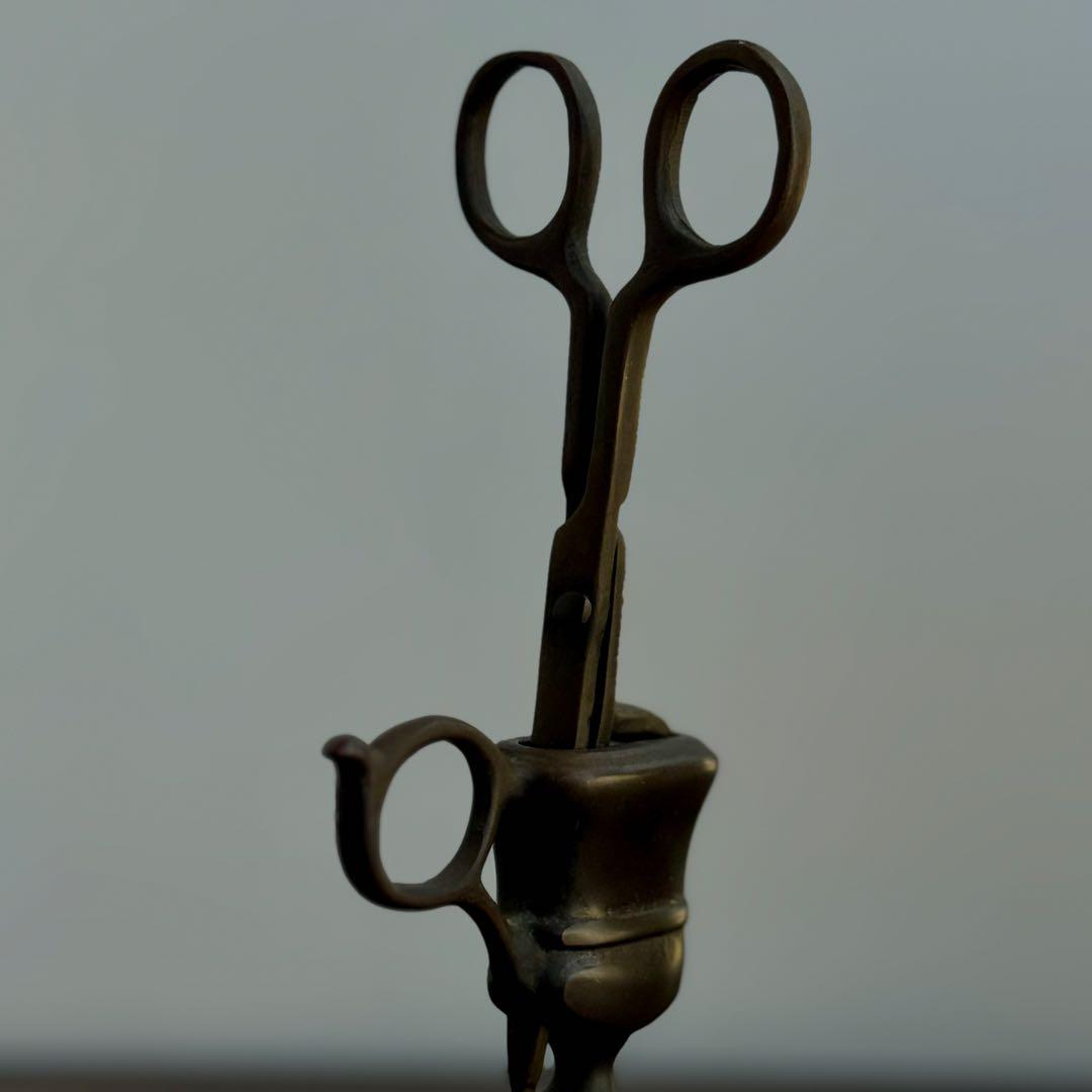 真鍮製キャンドルスナッファーとスタンド｜イタリア製ヴィンテージ