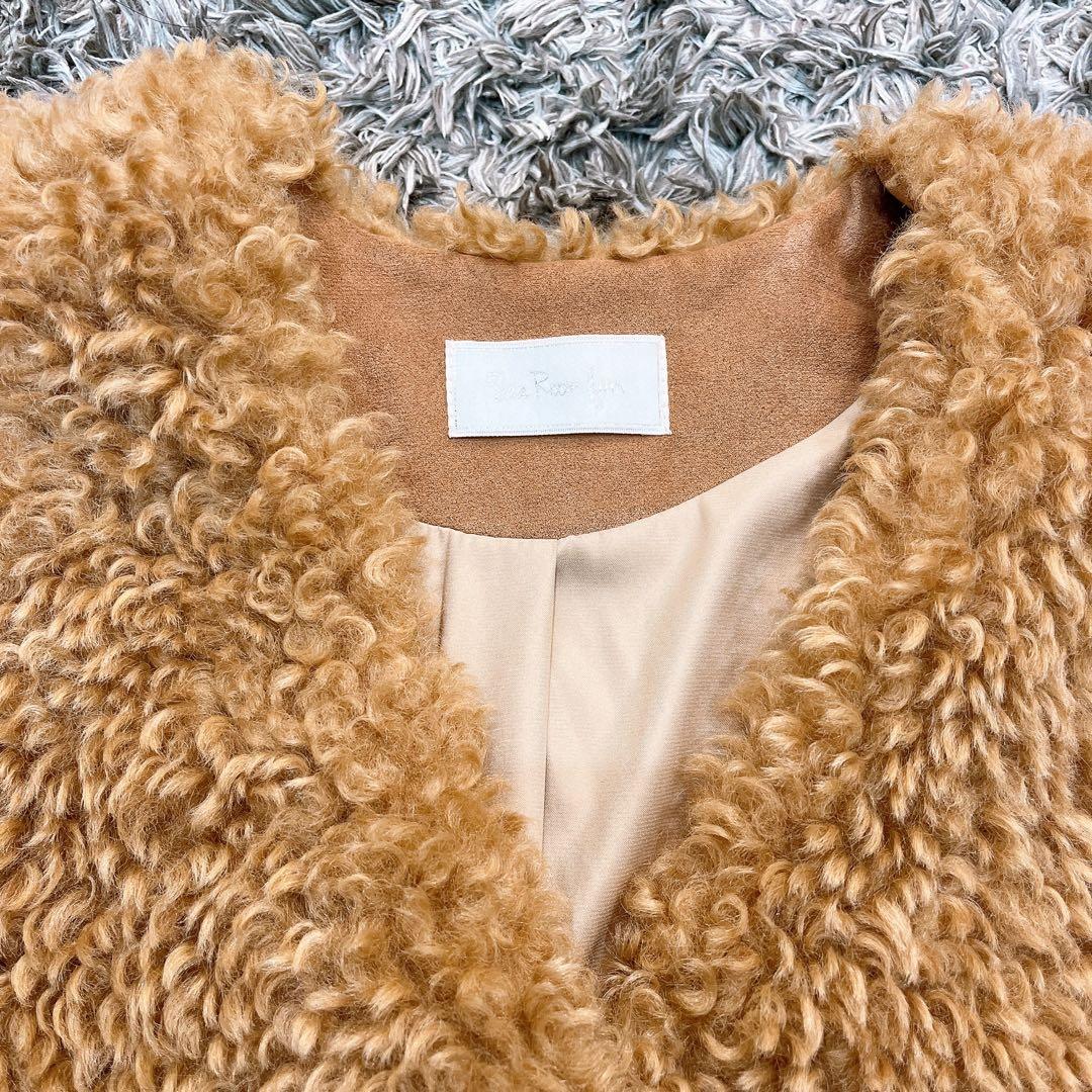 美品希少✨Sea Room Lynn TEDDY ファー ノーカラー ジャケット
