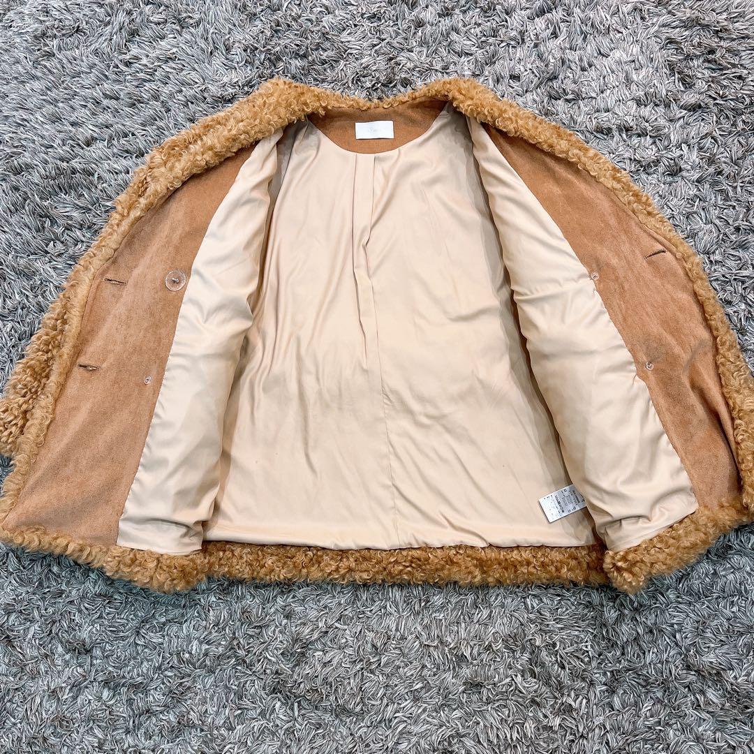 美品希少✨Sea Room Lynn TEDDY ファー ノーカラー ジャケット