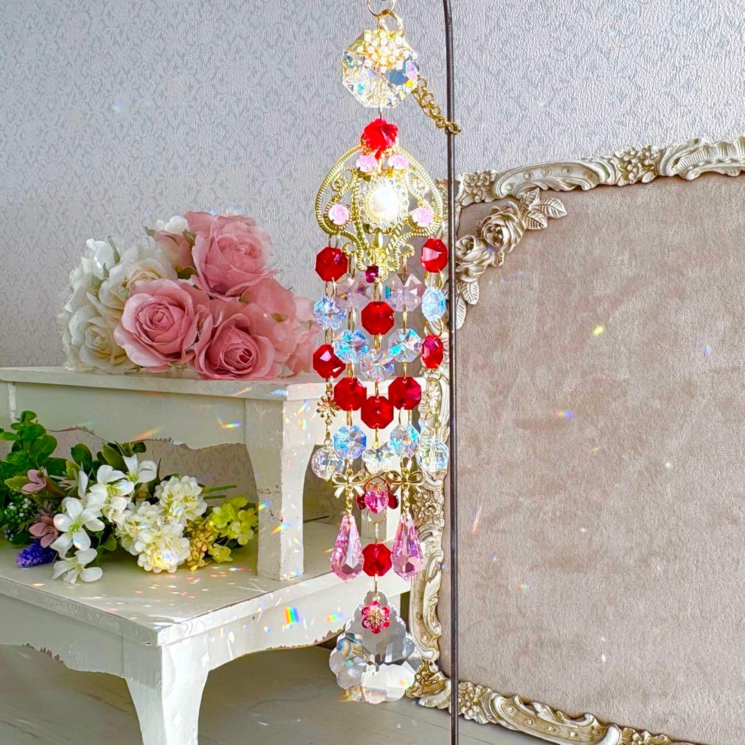 ライトシャム✩.*˚ SWAROVSKIサンキャッチャー