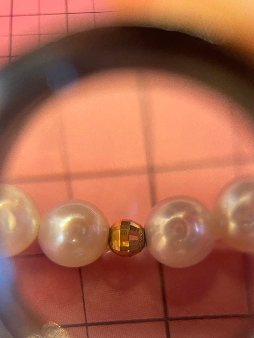 TSUTSUMI ホワイトパール　本真珠　ネックレス チャームK18 金具