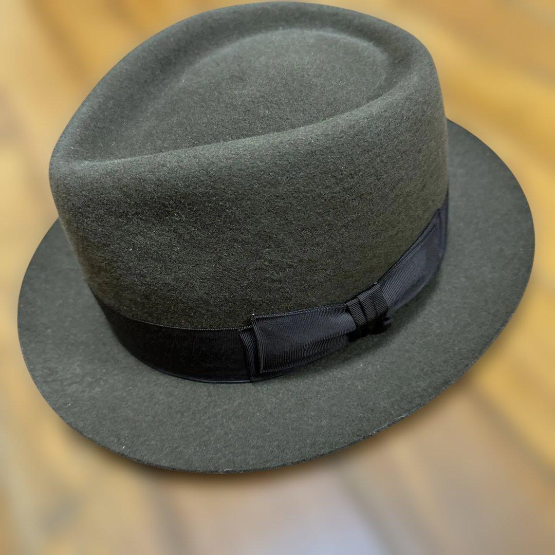 帽子 THE H.W.DOG&CO pinch-h hat brown