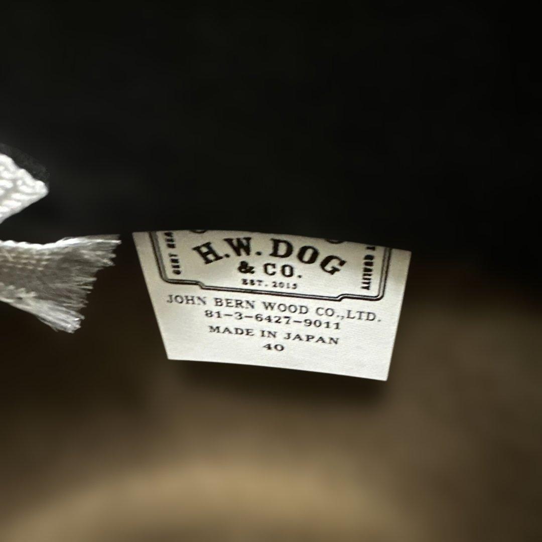 帽子 THE H.W.DOG&CO pinch-h hat brown