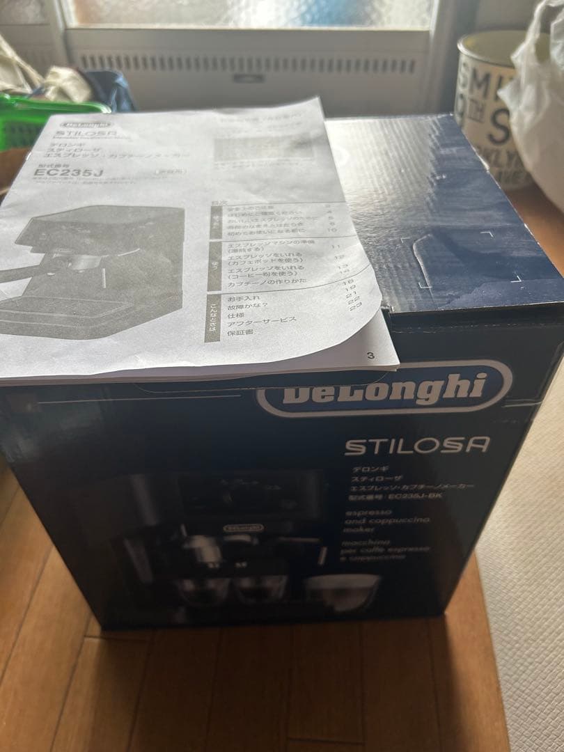 デロンギ　スティローザ　定圧タンパー、ミルクフォームピッチャー付