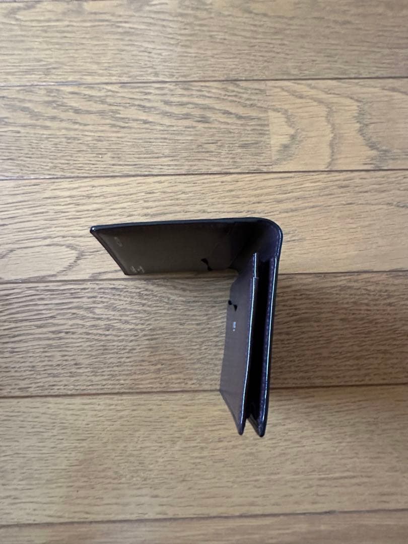 キプリス　名刺入れ　表コードバン　ネイビー×ブラウン