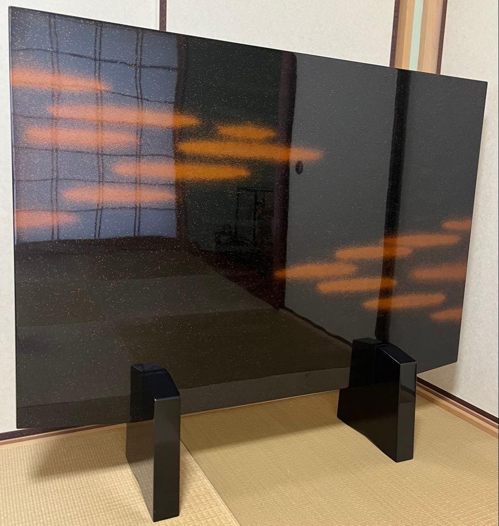 輪島塗 小西啓介作 衝立 パーテーション　鯉沈金