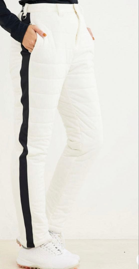 新品タグ付　JUN&ROPE 撥水　中綿パンツ　白　Ｌ　ゴルフ　ジュンアンドロペ