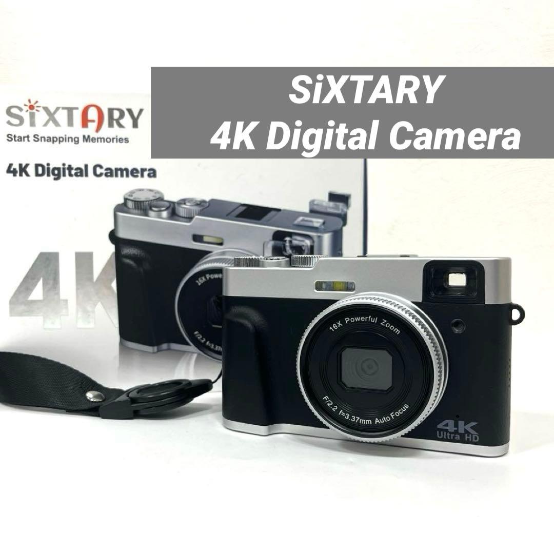 【すぐ使える♪】4Kデジタルカメラ　DC202 簡単操作コンデジ　セット