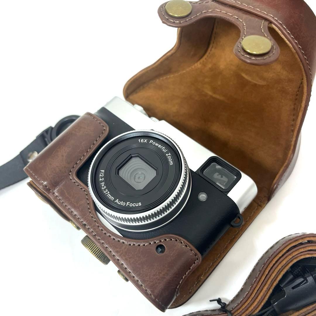 【すぐ使える♪】4Kデジタルカメラ　DC202 簡単操作コンデジ　セット