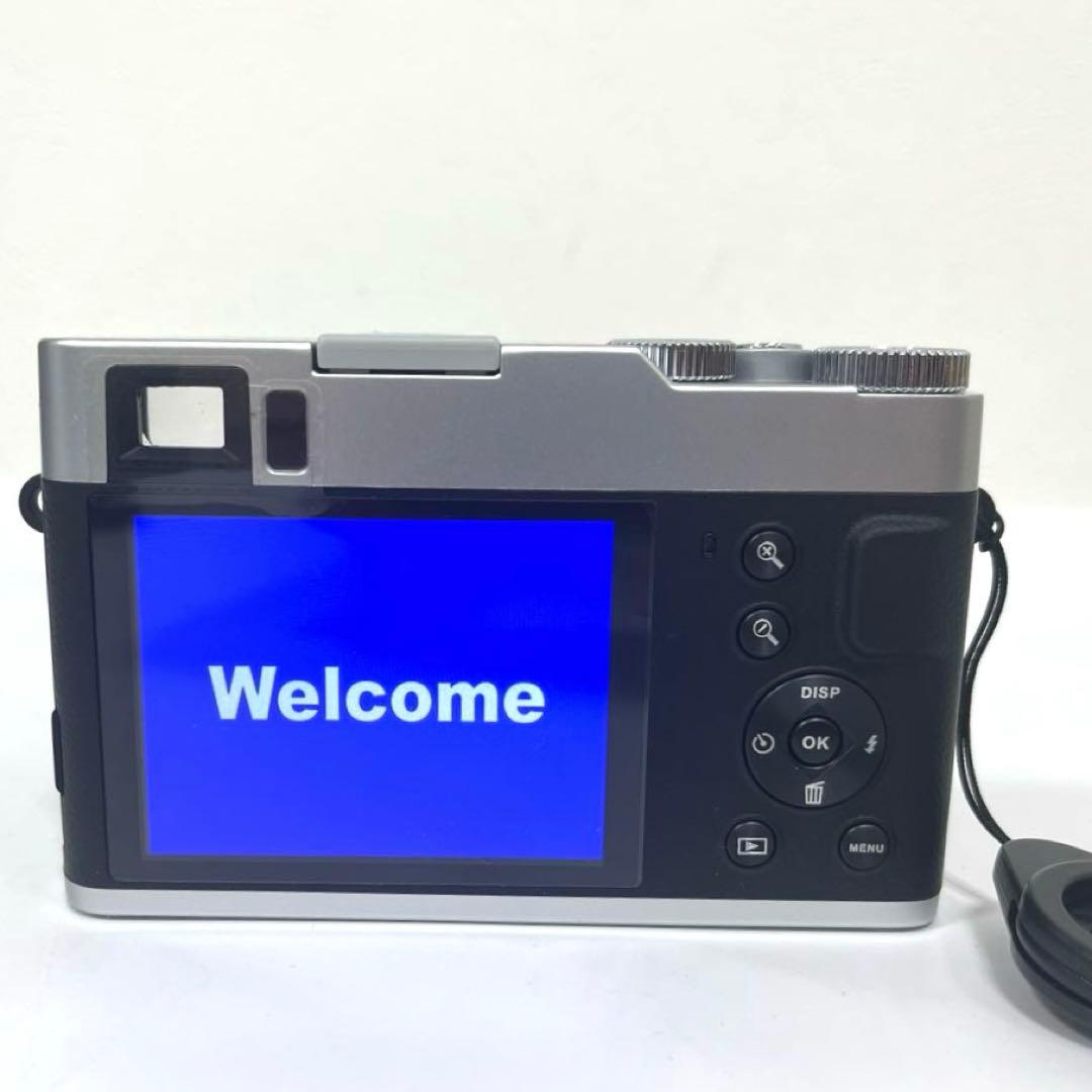 【すぐ使える♪】4Kデジタルカメラ　DC202 簡単操作コンデジ　セット