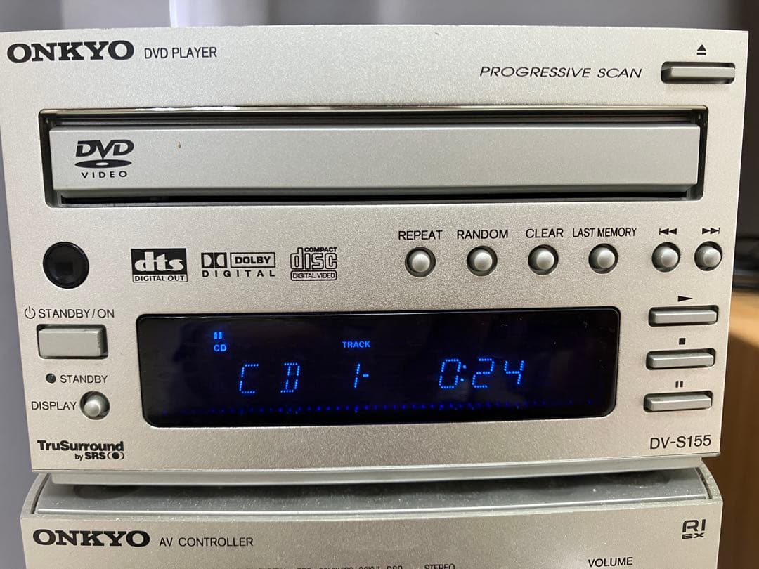 【動作OK・取説付き】ONKYOデジタルホームシアターシステム＆DVDプレイヤー