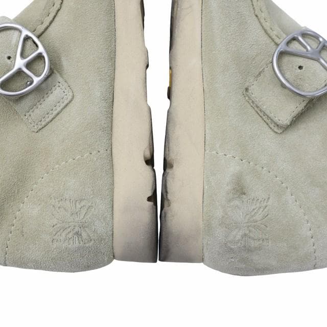 クラークス×ニードルス ワラビーBT ピースバックル メープルスエード ブーツ