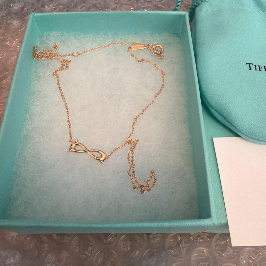 ティファニー インフィニティ ネックレス Au750 K18 ゴールド