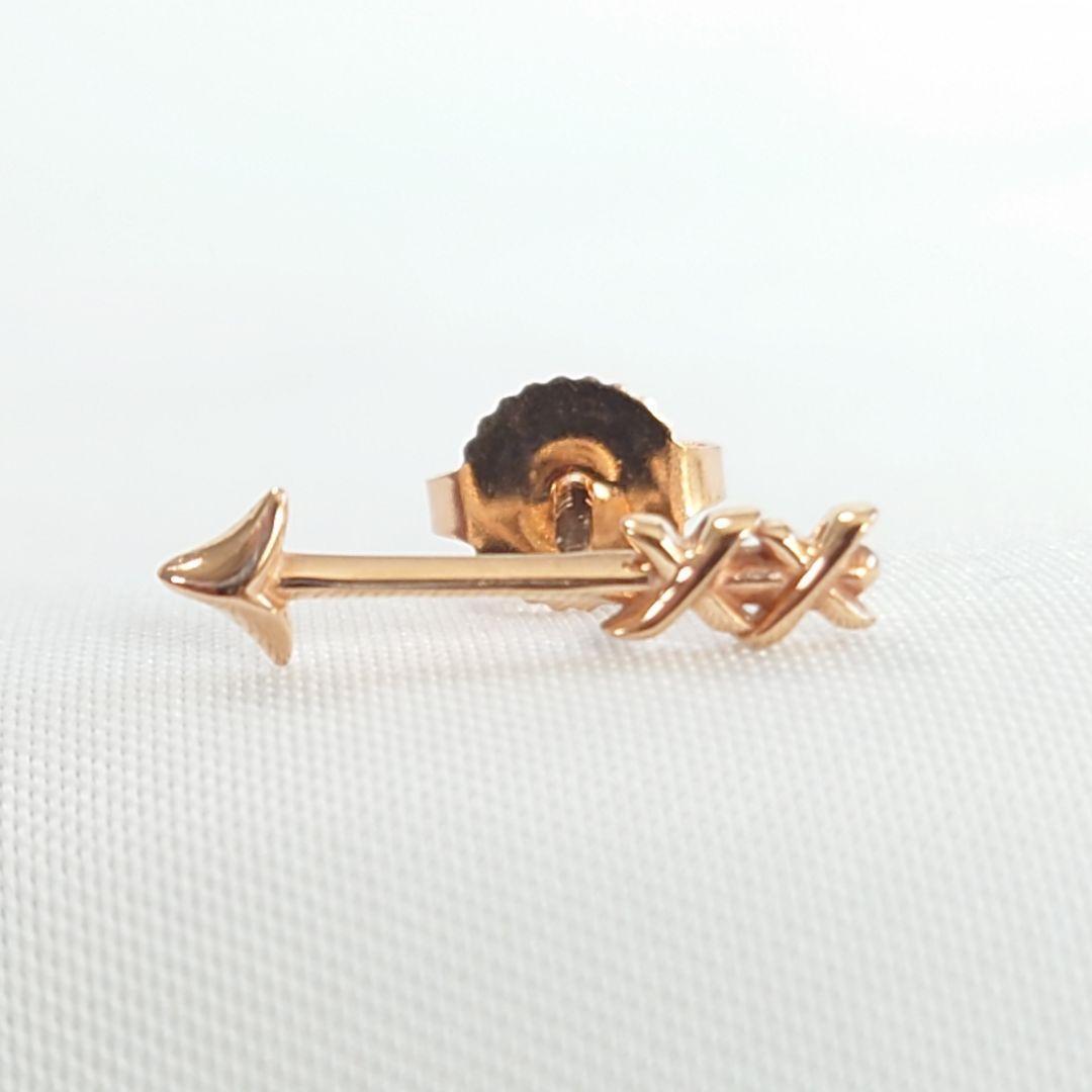 TIFFANY グラフィティ アロー ピアス ローズゴールド 片耳 シングル