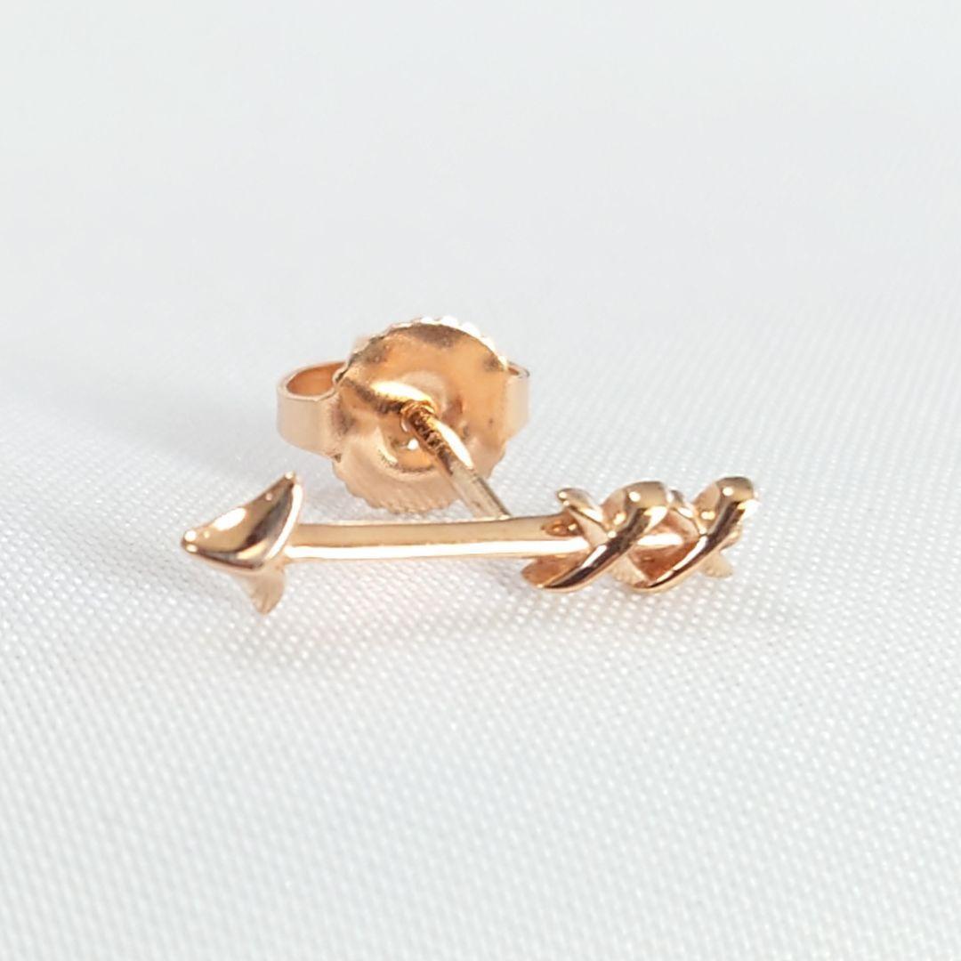 TIFFANY グラフィティ アロー ピアス ローズゴールド 片耳 シングル