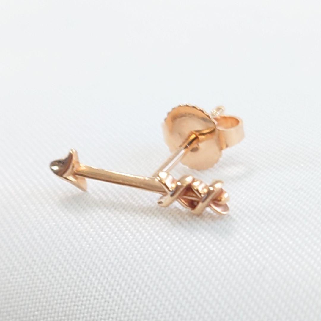 TIFFANY グラフィティ アロー ピアス ローズゴールド 片耳 シングル