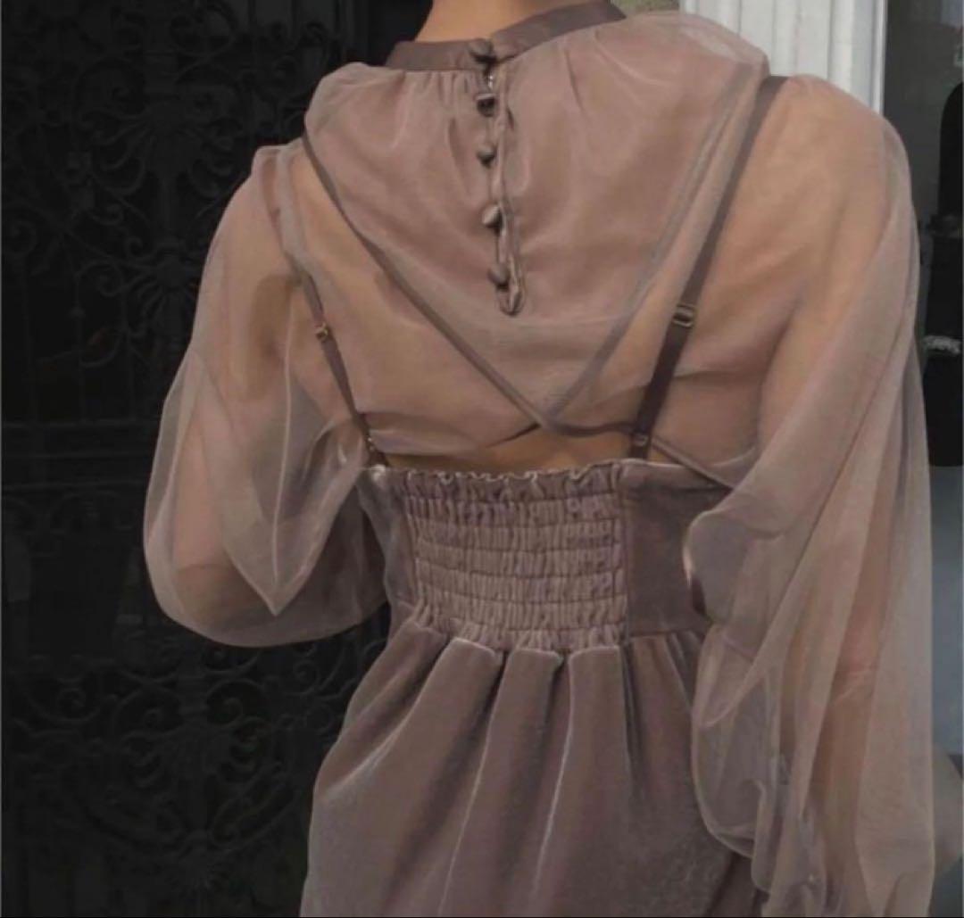 【Ameri VINTAGE】MANY WAY AIRY VEIL DRESS