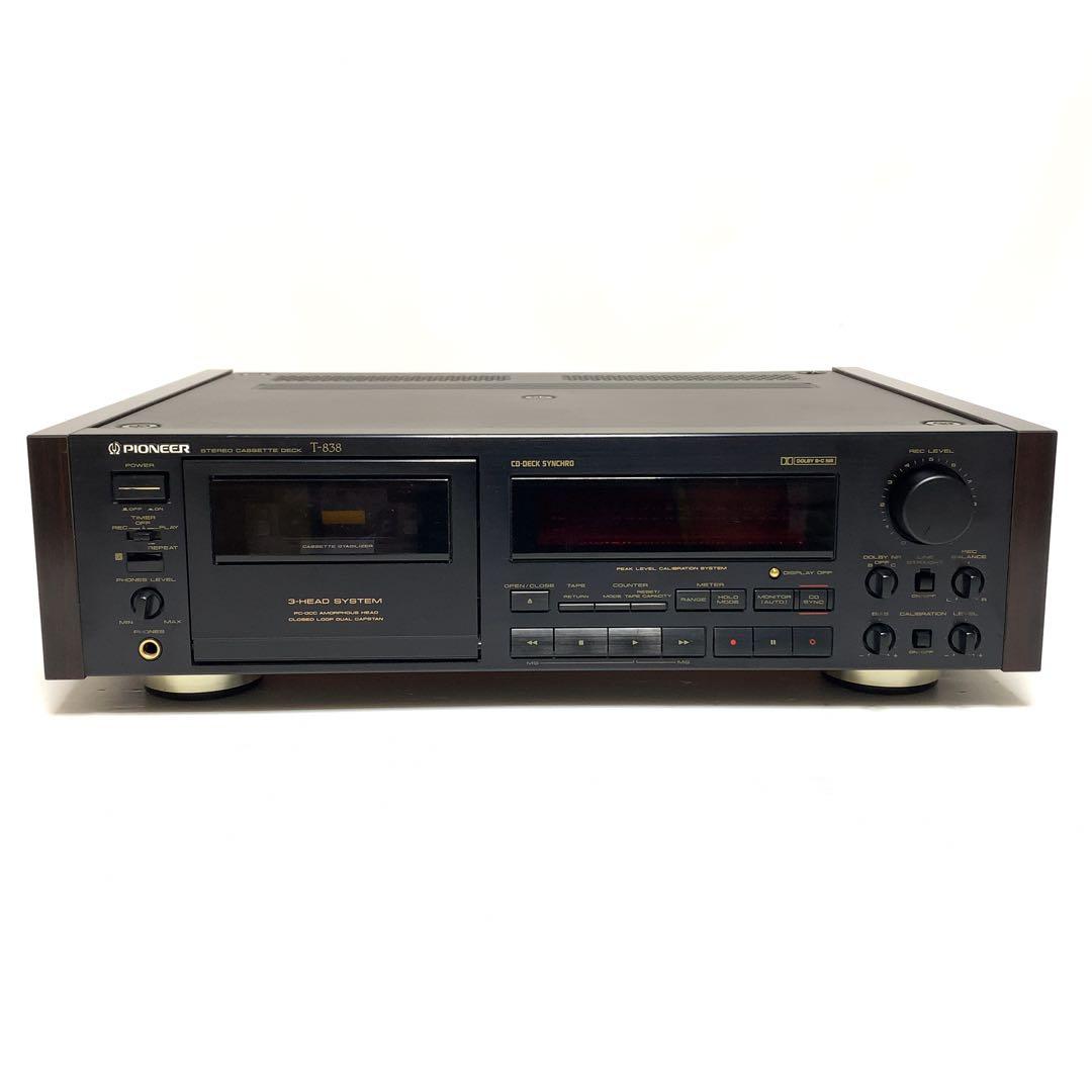 希少　動作品　Pioneer T-838 パイオニア　カセットデッキ　美品
