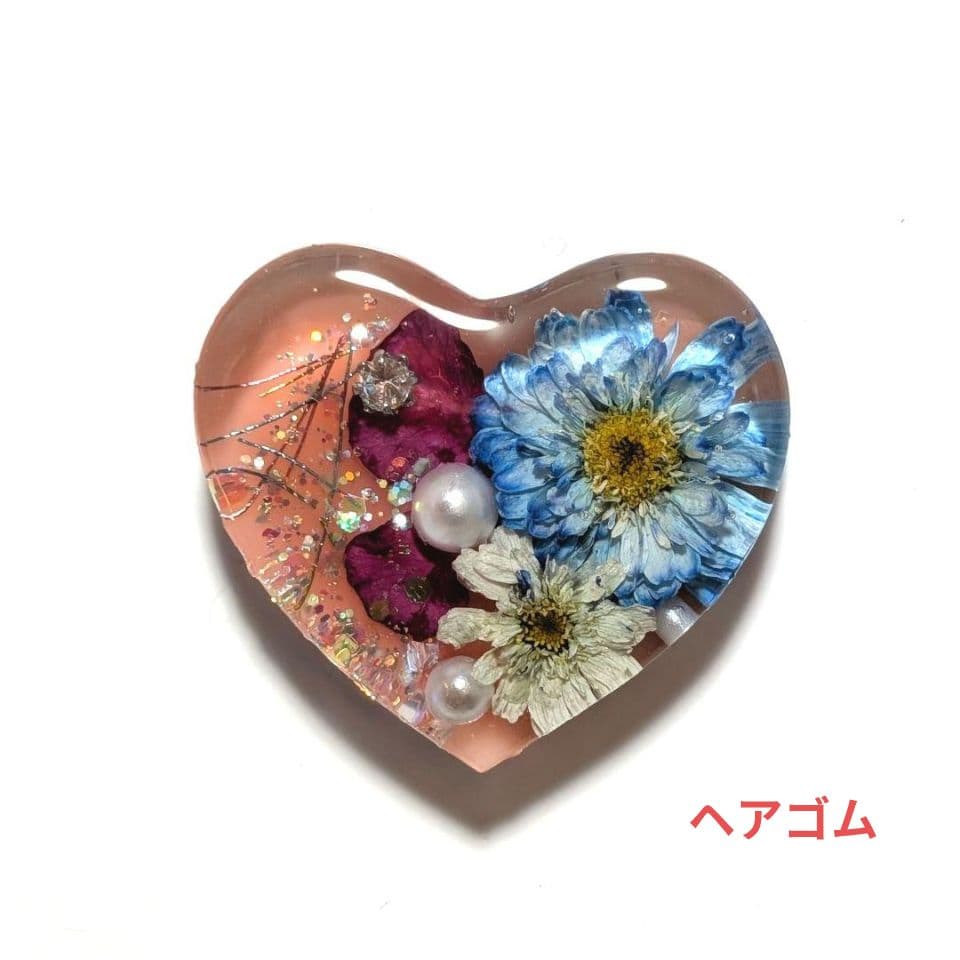 ☆レジン ヘアゴム ブローチ☆♡No.912♡