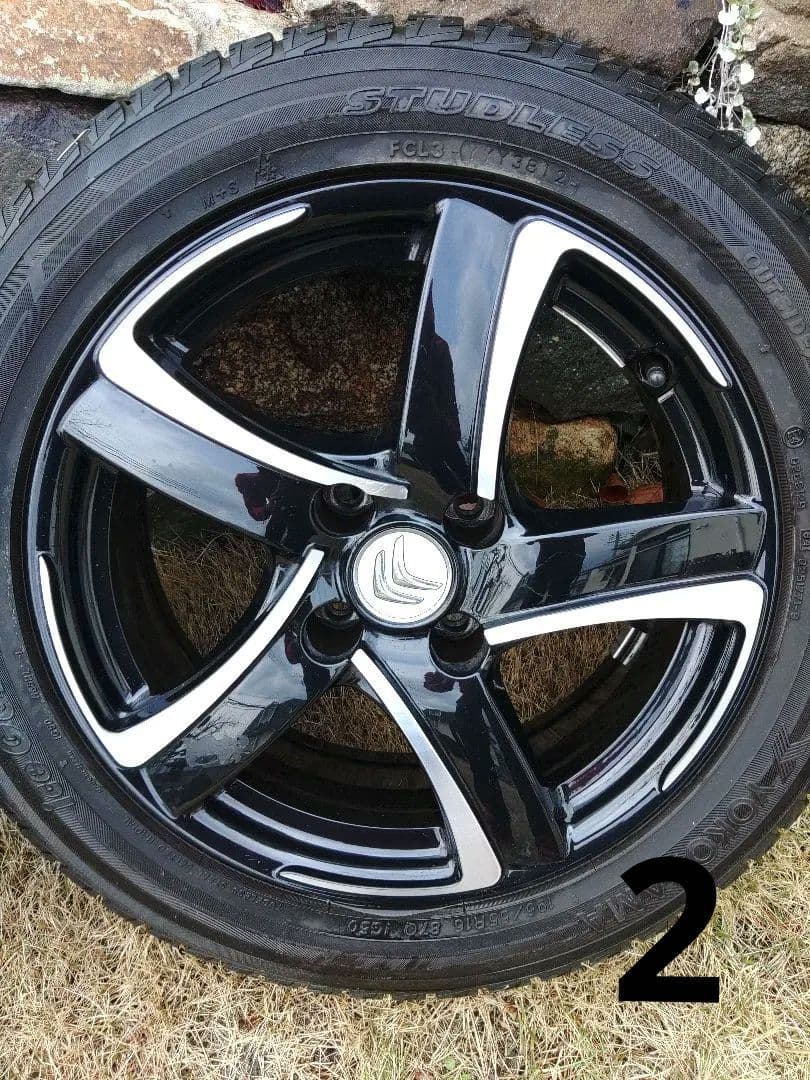 16インチ ホイールセット ブラック シルバー シトロエン DS3 純正