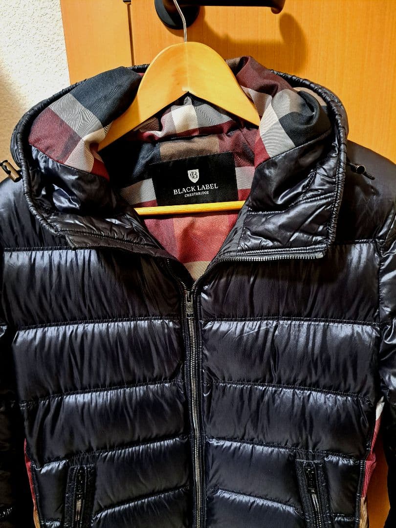 りょうさん専用　クレストチェック使いダウン　ブラックレーベルクレストブリッジ