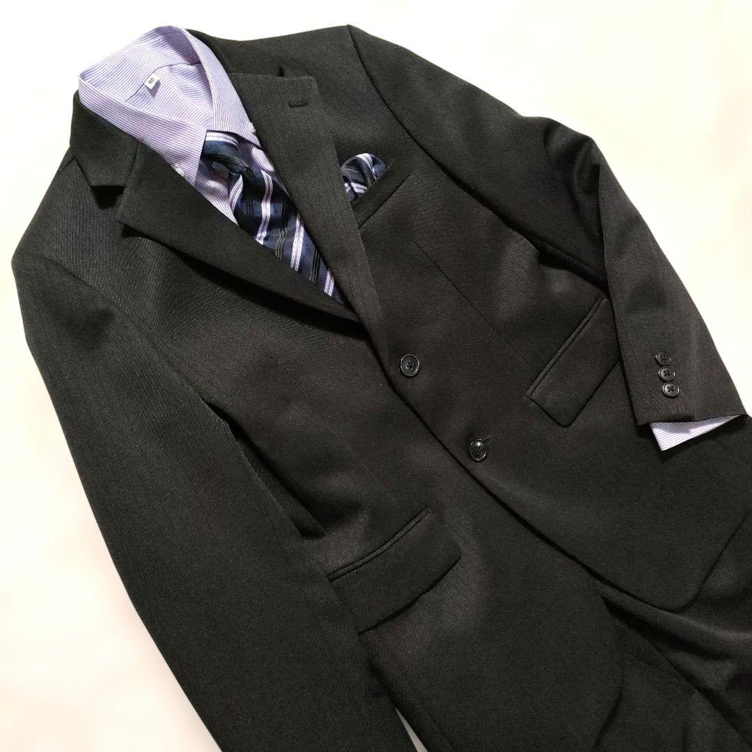 美品 オリバーハウス 男の子フォーマルスーツ 160 卒服 5点セット黒