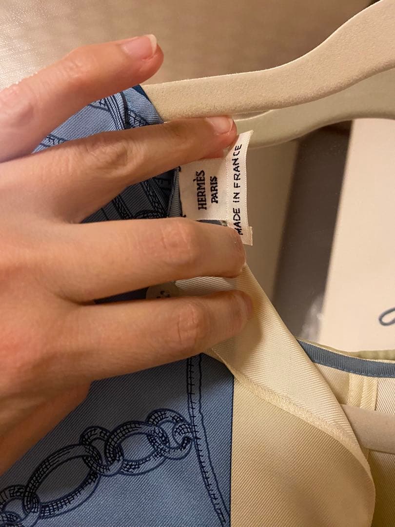 【本日お値引き中】美品　hermes エルメス ワンピース　ブルー