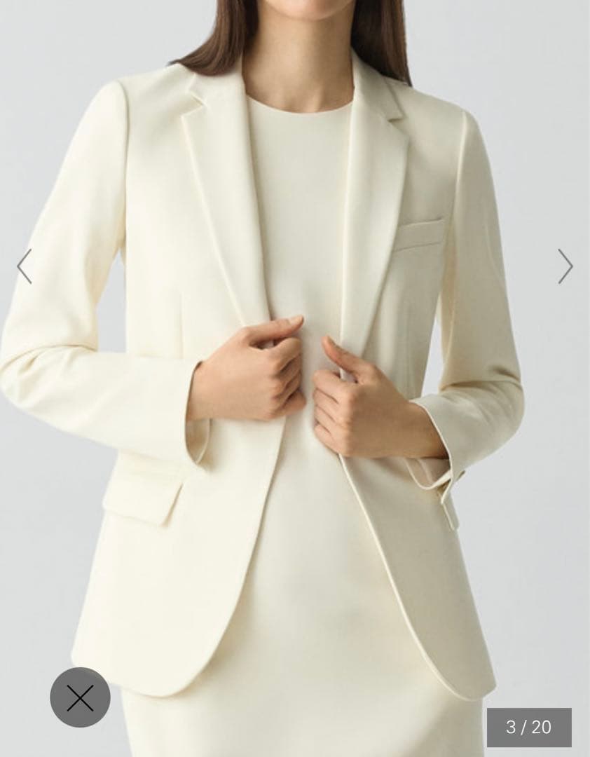 Theory セオリー　テーラードジャケット　アイボリー　オフホワイト