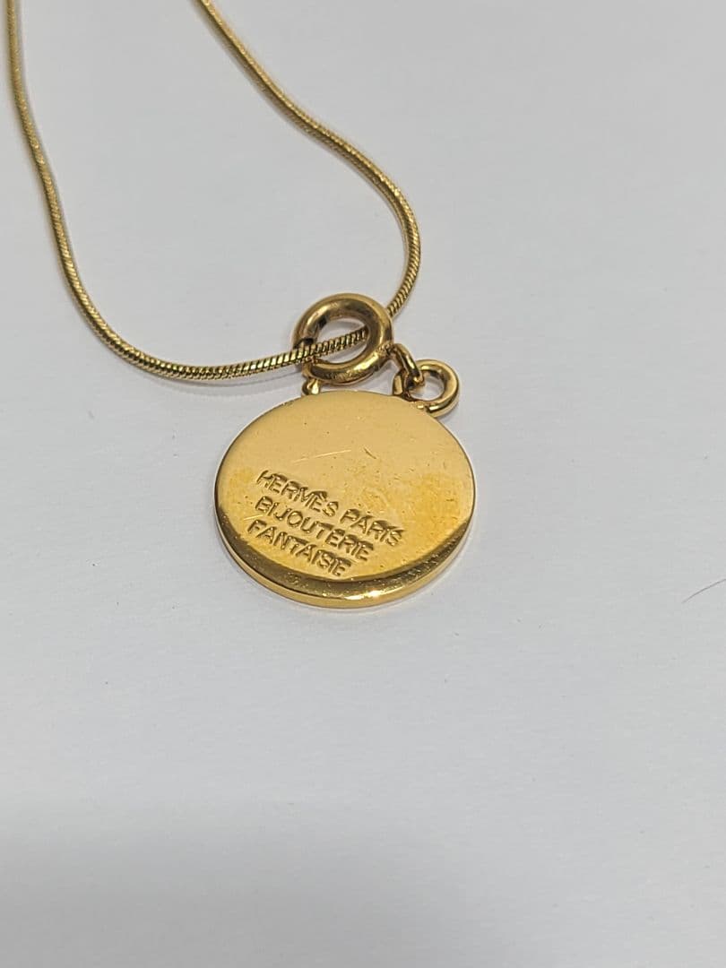 エルメス　セリエ　ネックレス　ペンダントトップ　ゴールド　小さいサイズ