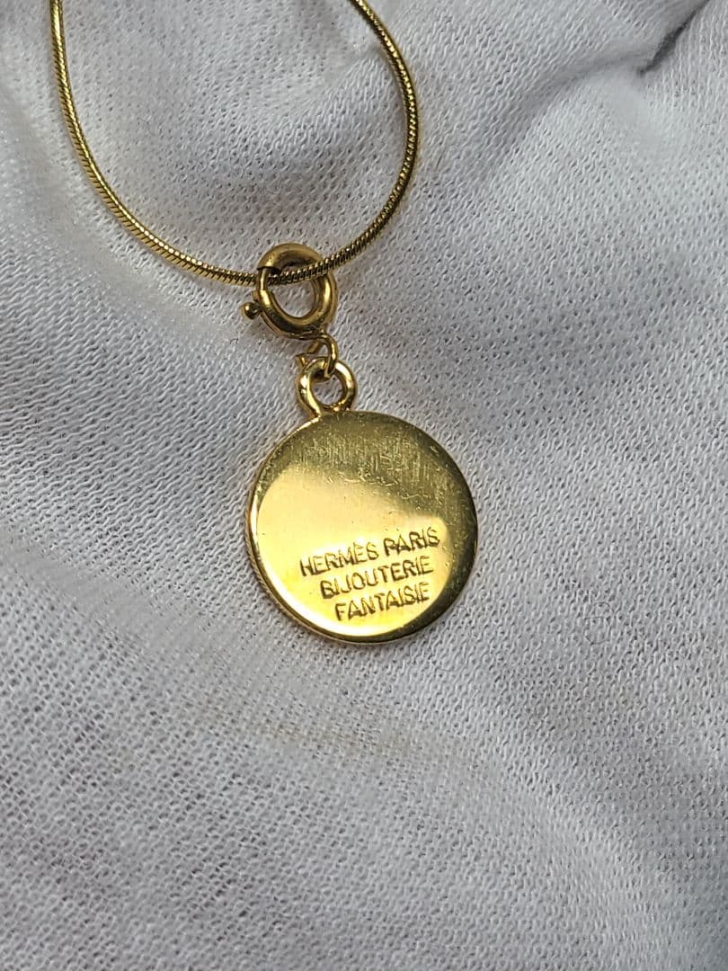 エルメス　セリエ　ネックレス　ペンダントトップ　ゴールド　小さいサイズ