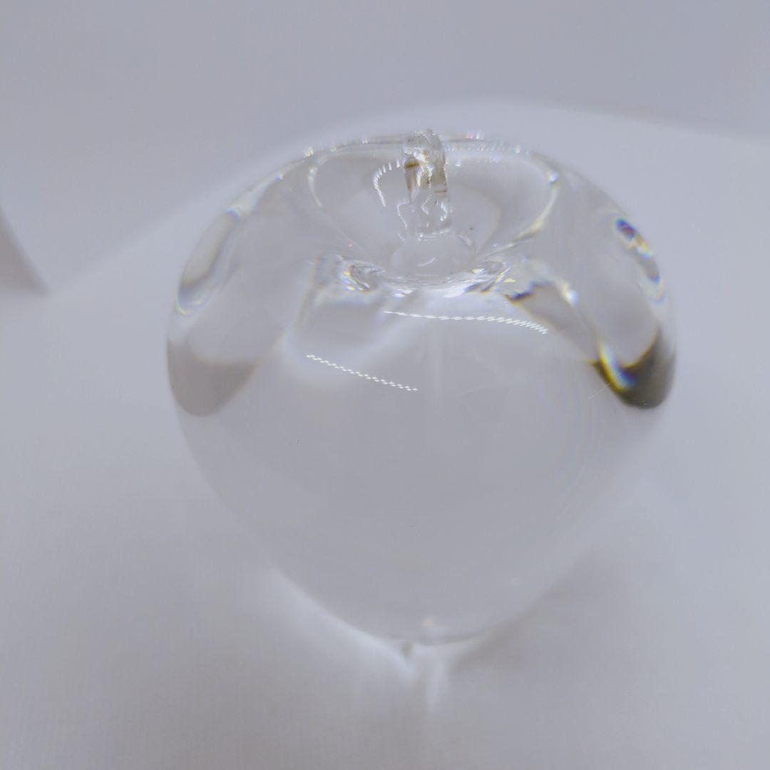 【美品】スチューベン　リンゴ　ガラス　オブジェ　キムタク　クリスタル