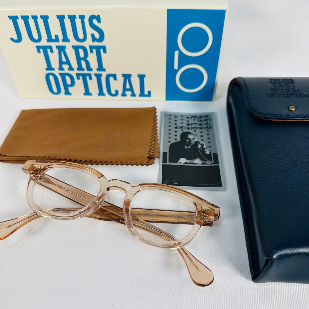 美品 JULIUS TART OPTICAL AR 44-22 シャンパン