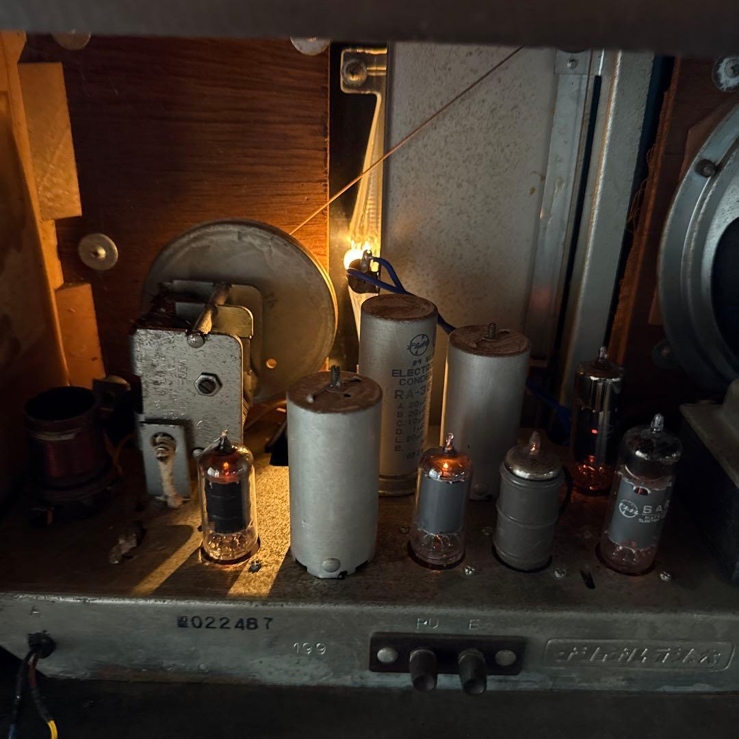 真空管ラジオ　ナショナル　昭和レトロ